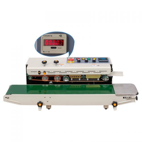 Máy hàn miệng túi liên tục FRD-1000C (phun sơn, có in date)