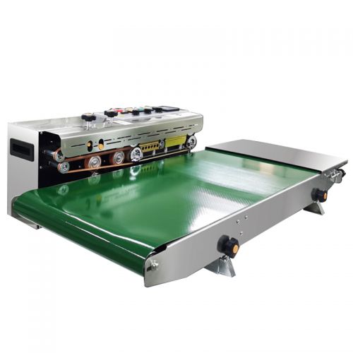 Máy hàn miệng túi liên tục FRD-1000W (inox, có in date, băng tải 40 cm)