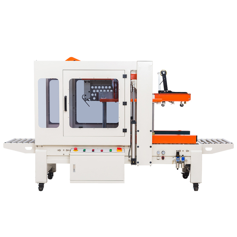 Máy dán băng dính thùng carton DQFXZ-5050S (gấp nắp, tự động điều chỉnh kích thước)