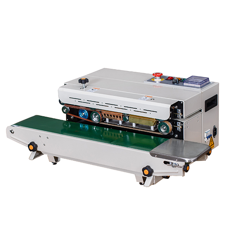 Máy hàn miệng túi liên tục FR-900L (phun sơn, lề 16 cm)